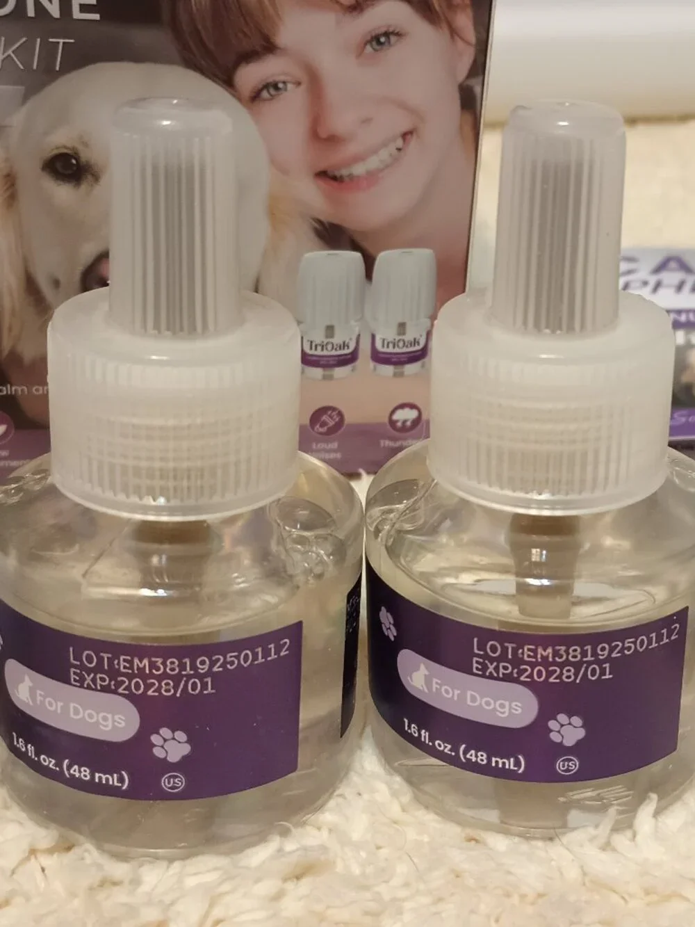 NIB ~ TriOak Calming Pheromone Diffuser Kit For Dogs